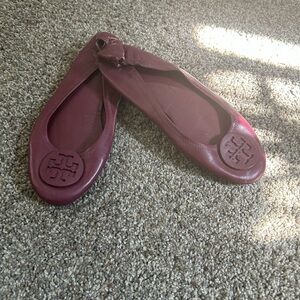 Tory Burch Deep Red Flats